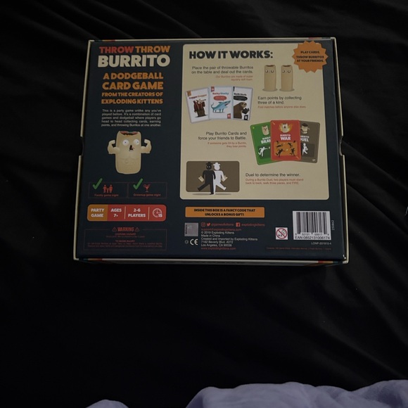 Throw Throw Burrito Dodgeball Card Game by Exploding Kittens - Multicolor - Picture 2 of 2